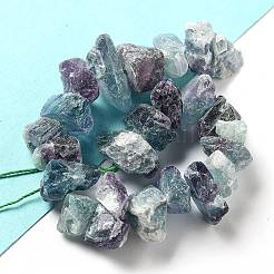 Raw Rough Natural Fluorite Beads Strands&nbsp;G-P528-A08-01