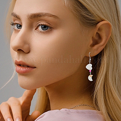 3 Strands 2 Styles Natural Freshwater Shell Beads Strands&nbsp;SHEL-HS0001-10