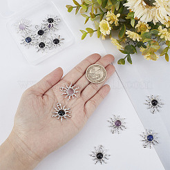 20Pcs Natural Gemstone Pendants&nbsp;FIND-SC0003-99