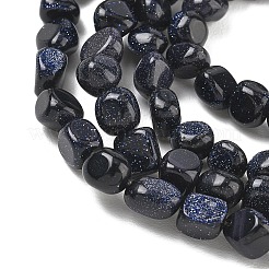 Synthetic Blue Goldstone Beads Strands&nbsp;GG-CBA9392-29
