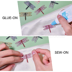 24Pcs 6 Colors Computerized Embroidery Cloth Iron on/Sew on Patches&nbsp;PATC-CA0001-30