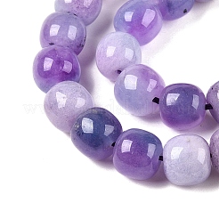 Dyed Natural White Jade Beads Strands&nbsp;G-T138-D17