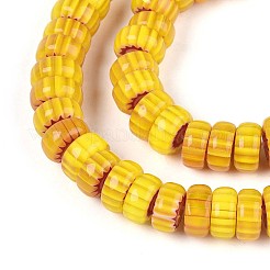 Handmade Millefiori Glass Beads Strands&nbsp;LAMP-T021-27B-01