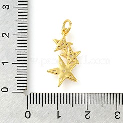 Rack Plating Brass Micro Pave Cubic Zirconia Charms&nbsp;KK-S396-36G