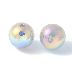 Plated ABS Plastic Beads&nbsp;X-OACR-B026-02C