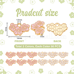 100Pcs 2 Colors Alloy with Enamel Pendants&nbsp;FIND-PH0060-28