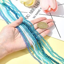 Electroplate Glass Beads Strands&nbsp;EGLA-FS0001-42A
