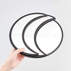 Acrylic Wooden Moon Phase Mirror&nbsp;DIY-WH0167-48B