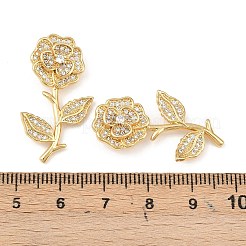 Brass Micro Pave Cubic Zirconia Pendants&nbsp;KK-F919-06G