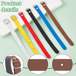12Pcs 6 Styles PU Leather Luggage Tag Straps&nbsp;AJEW-GA0007-93