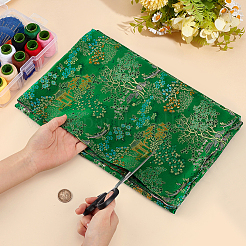 Chinese Garden Pattern Polyester Brocade Fabric for Clothing & Home Decor&nbsp;DIY-MA0001-99C