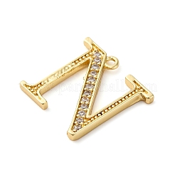 Rack Plating Brass Micro Pave Cubic Zirconia Pendant&nbsp;KK-H449-76G-04