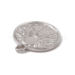 Tarnish Resistant 304 Stainless Steel Pendant Cabochon Settings&nbsp;STAS-P316-05P