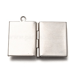 Non-Tarnish 316 Stainless Steel Locket Pendants&nbsp;STAS-P267-01P