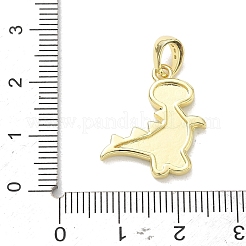 Brass Micro Pave Clear Cubic Zirconia Pendants&nbsp;CU-CBADD0C-04G-01