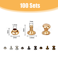 400 Sets 4 Colors Iron Rivets&nbsp;IFIN-FH0001-81
