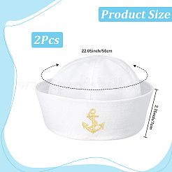 Polyester Sailor Hat&nbsp;AJEW-CN0007-55