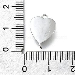 Brass Bowknot Heart Links&nbsp;KK-K400-49P-02
