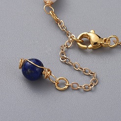 Natural Lapis Lazuli(Dyed) Link Bracelets&nbsp;BJEW-JB04998-02