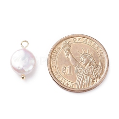 Natural Baroque Pearl Keshi Pearl Pendants&nbsp;PALLOY-JF01494-01