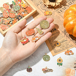 56Pcs 14 Styles Thanksgiving Day Alloy Pendants&nbsp;ENAM-SC0006-78
