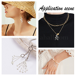 12Pcs 6 Style 201 Stainless Steel Pendants&nbsp;STAS-SC0003-02