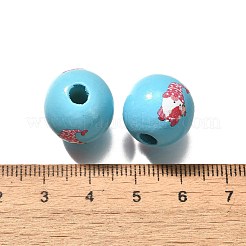 Valentine's Day Element Printed Wood Beads&nbsp;WOOD-R002-01-27