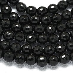 Natural Black Tourmaline Beads Strands&nbsp;G-B165-A05-6mm