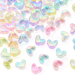 60Pcs UV Plating Transparent Acrylic Beads&nbsp;MACR-TADJ0001-07
