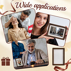 4Pcs Rectangle Wood Photo Frame Stand&nbsp;AJEW-WA0004-82A