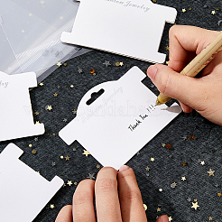 100Pcs Paper Bracelet Display Cards&nbsp;CDIS-WH0027-11B-01
