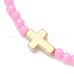 Acrylic Round Beads Stretch Bracelets for Women&nbsp;BJEW-JB12065