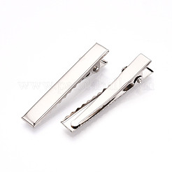 Iron Flat Alligator Hair Clip Findings&nbsp;IFIN-S286-46mm