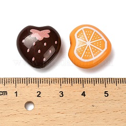 Printed Opaque Acrylic Beads&nbsp;MACR-F084-09
