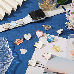 15Pcs 3 Colors Alloy Heat Transfer Watch Band Accessories&nbsp;FIND-CA0011-17A