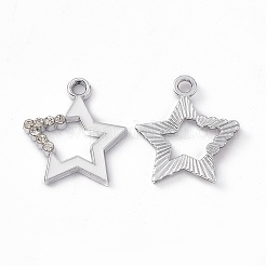 Alloy Rhinestone Pendants&nbsp;PALLOY-P287-09