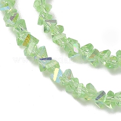 Electroplate Transparent Glass Beads Strands&nbsp;EGLA-P061-04C-AB19