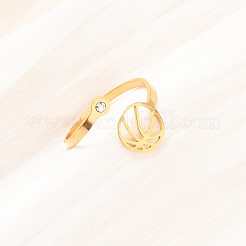 304 Stainless Steel Cuff Open Rings&nbsp;LS-RJEW-D337-01B-G