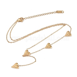 304 Stainless Steel Pendant Necklaces&nbsp;NJEW-P302-02G