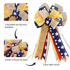Polyester Big Bowknot&nbsp;FIND-WH0126-414B