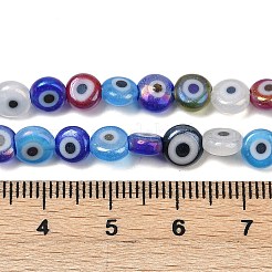 Handmade Evil Eye Lampwork Beads Strands&nbsp;LAMP-G166-04A-03