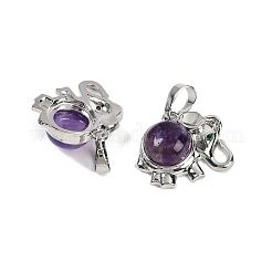 Natural Amethyst Pendants&nbsp;G-I374-A-P15