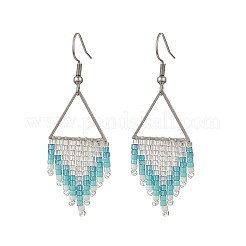 Glass Dangle Earrings&nbsp;EJEW-MZ00813
