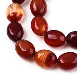 Natural Red Agate Beads Strands&nbsp;G-S357-B09