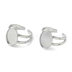 304 Stainless Steel Cuff Rings Components&nbsp;STAS-Z138-02P-02