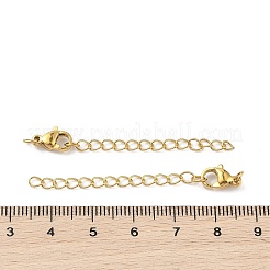 Ion Plating(IP) 304 Stainless Steel Curb Chain Extender&nbsp;LS-STAS-A097-02D-G