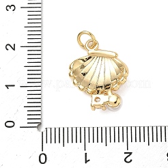 Brass Micro Pave Cubic Zirconia Pendants&nbsp;KK-D426-20A-G