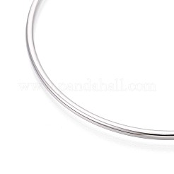 304 Stainless Steel Plain Bangles For Women&nbsp;BJEW-N033-02P