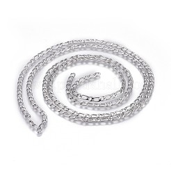 Tarnish Resistant 304 Stainless Steel Figaro Chains&nbsp;CHS-G005-D-02P