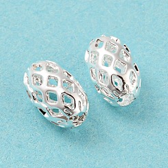Brass Filigree Beads&nbsp;KK-H737-8x5mm-S